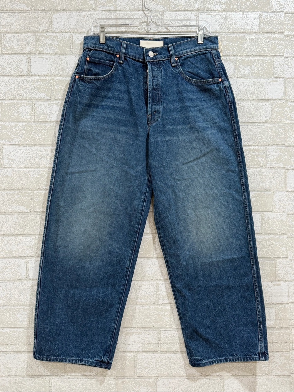 MOTHER The Delinquent Button Ankle Jeans in Run With It - Sz - 28